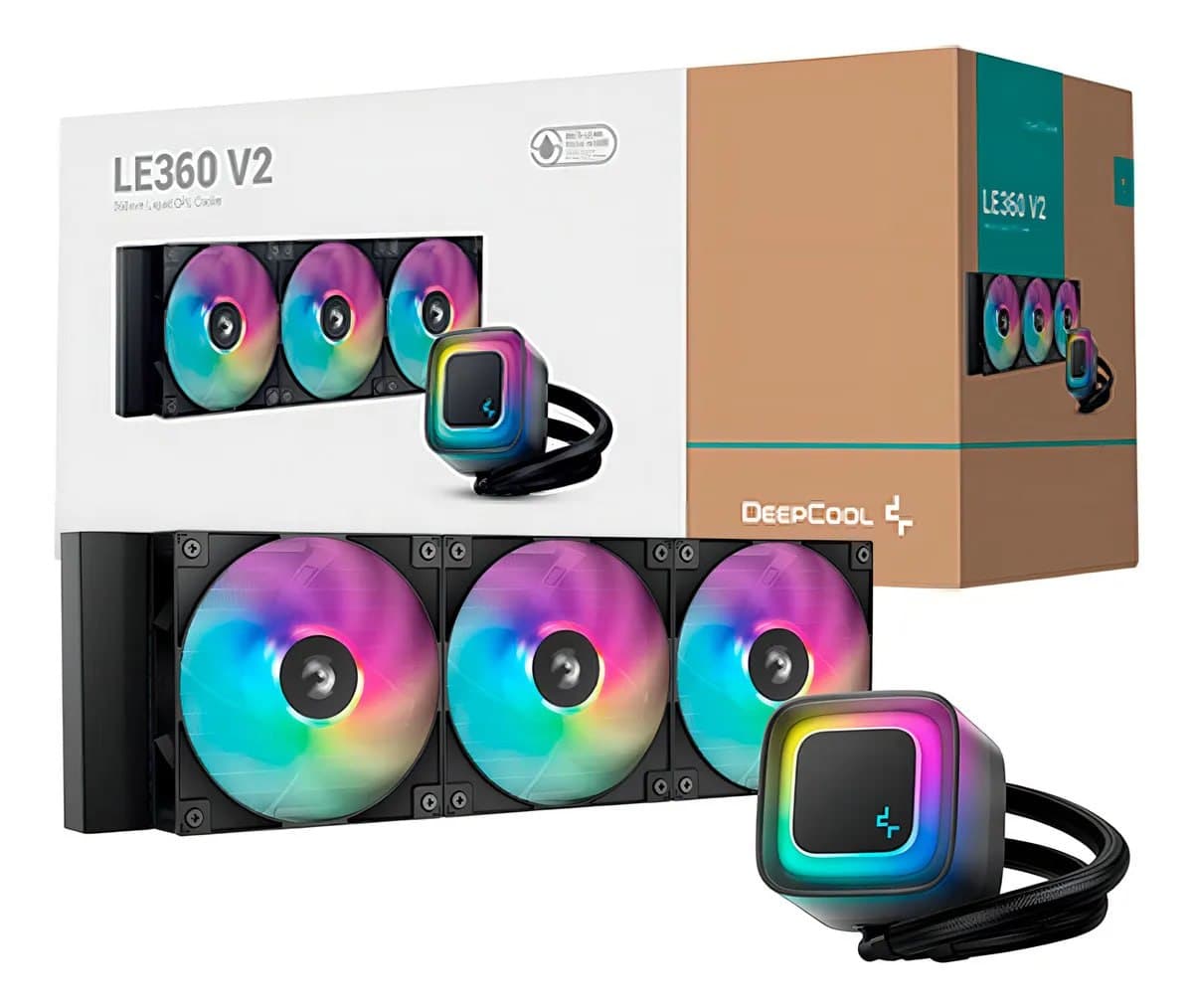 Water Cooler Deepcool LE360 V2 Preto Anti-leak ARGB 360mm