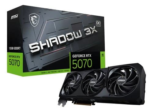 Placa de Vídeo GeForce RTX 5070 12GB MSI Shadow 3X OC 6