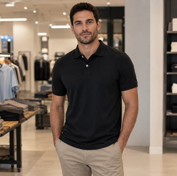 Camisa Polo Ogochi Masculina Original Slim Camiseta Algodão